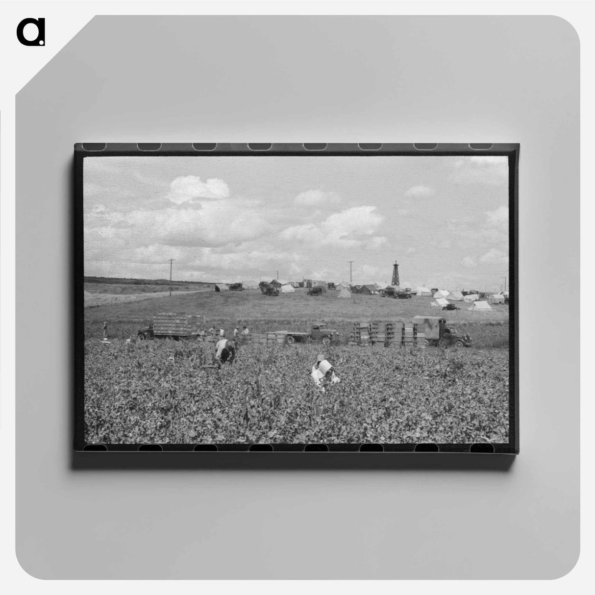 アートパネル-Pea Pickers Camp, Nampa, Idaho
- ラッセル リー Canvas.
