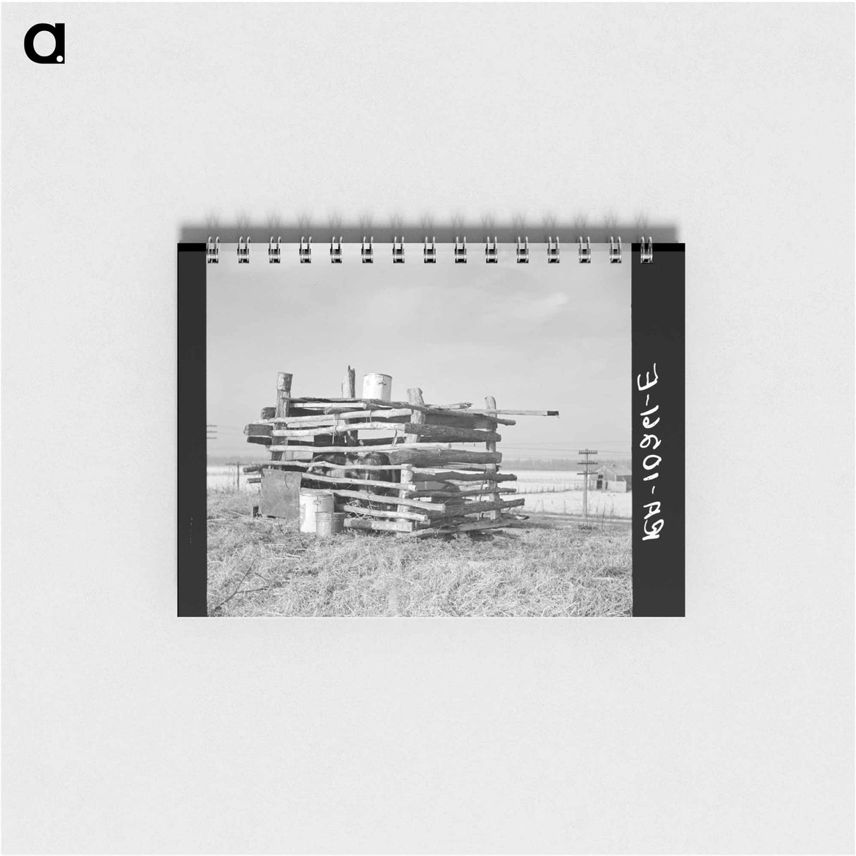 アートメモ帳-Improvised Pig Pen, Cache, Illinois
- ラッセル リー Memo.