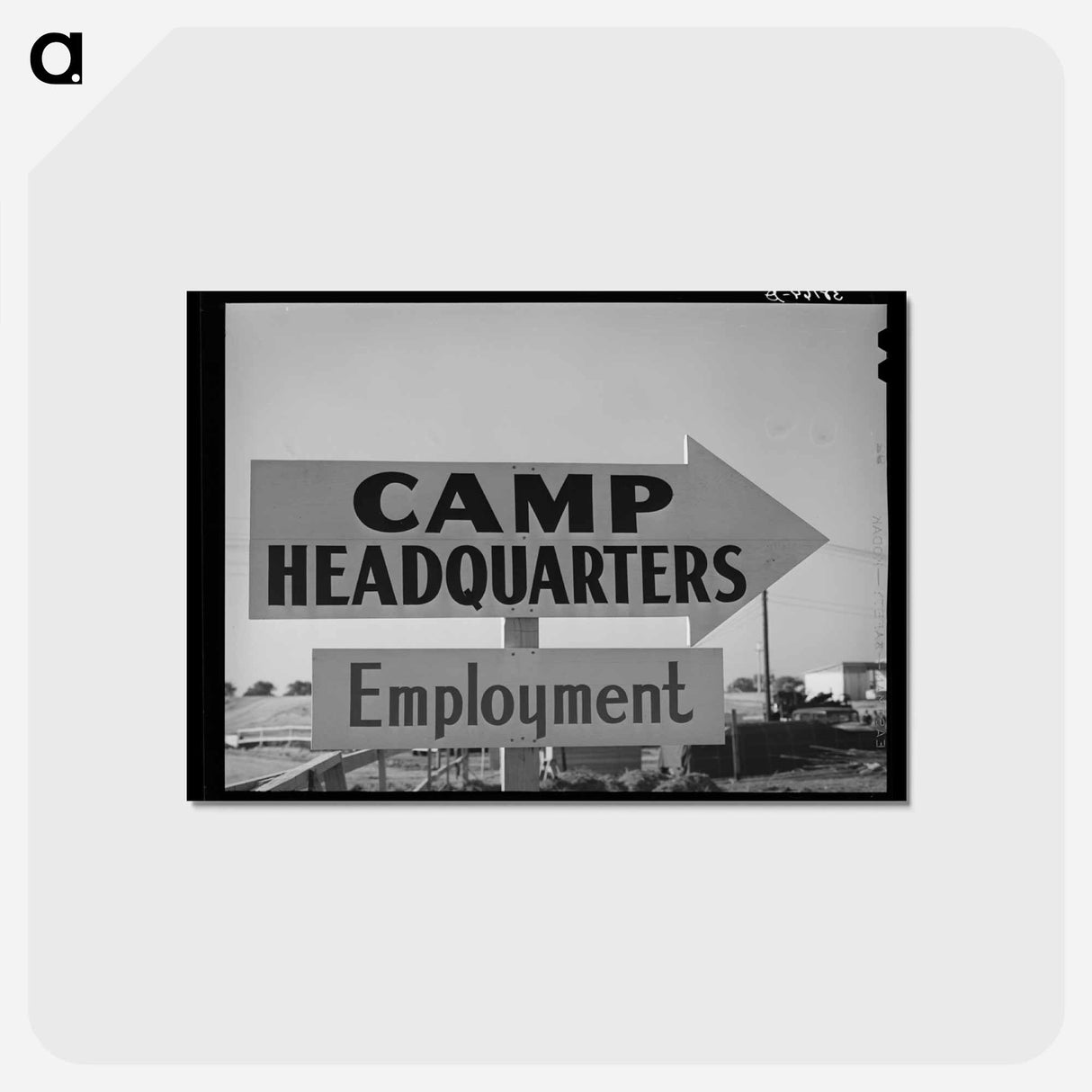 アートポストカード-Camp Headquarters, Coast Artillery Cantonment
- ラッセル リー Postcard.