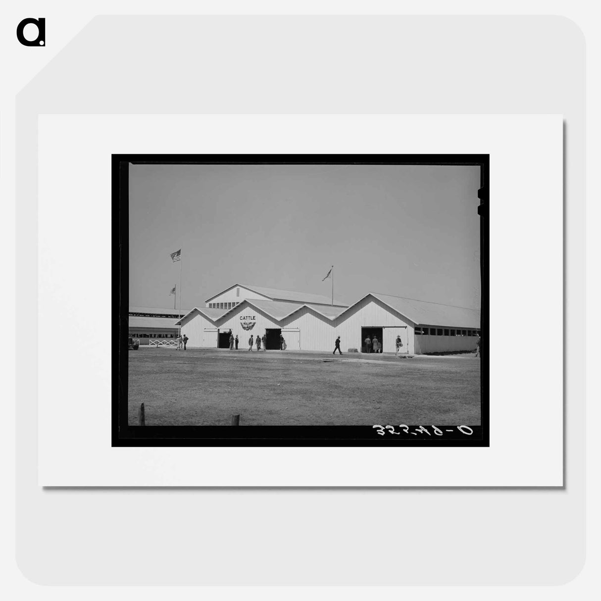アートポスター-Cattle Barns at the San Angelo Fat Stock Show, San Angelo, Texas
- ラッセル リー Poster.