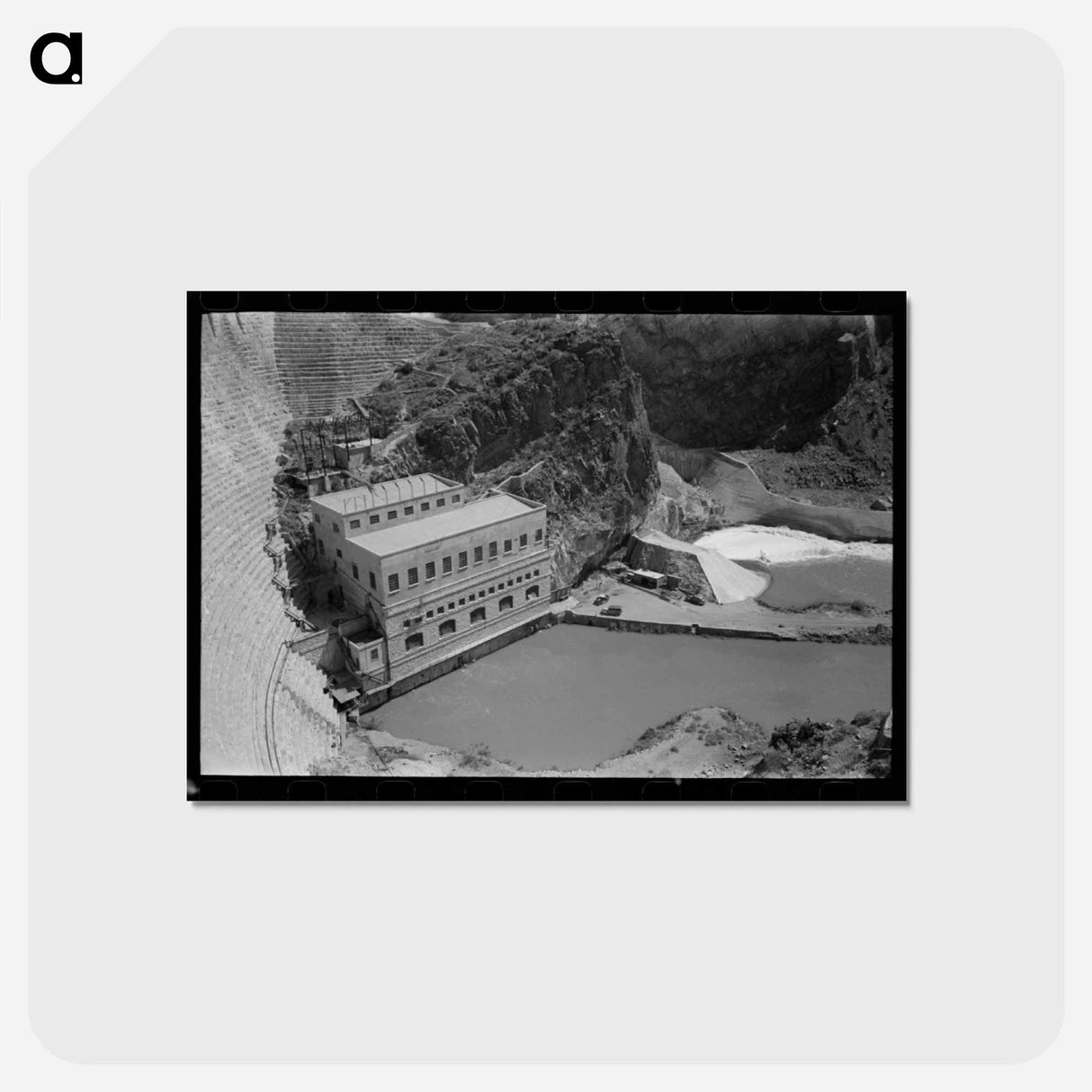 アートポストカード-Power House at Roosevelt Dam, Roosevelt, Arizona
- ラッセル リー Postcard.