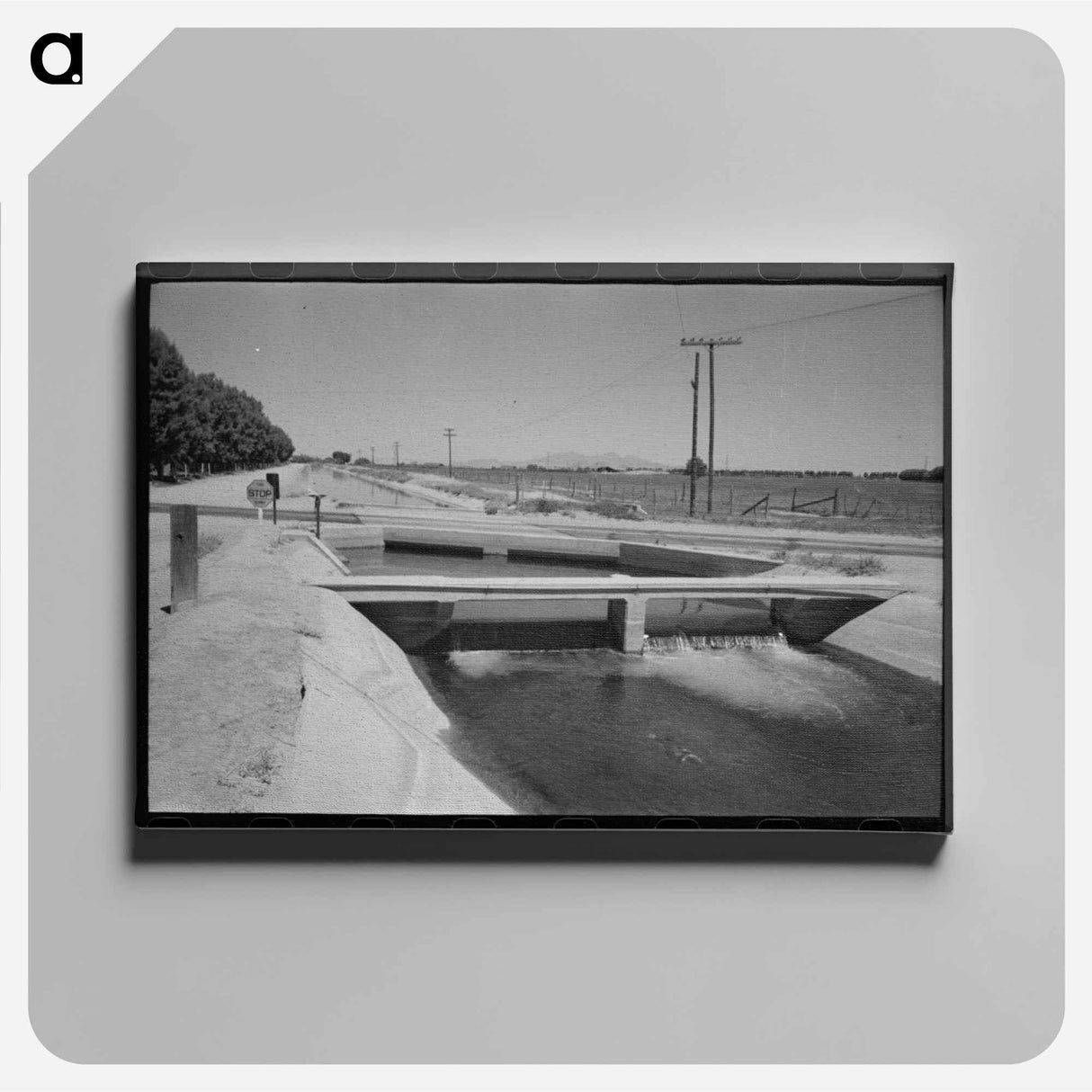 アートパネル-Irrigation Ditch, Maricopa County, Arizona
- ラッセル リー Canvas.