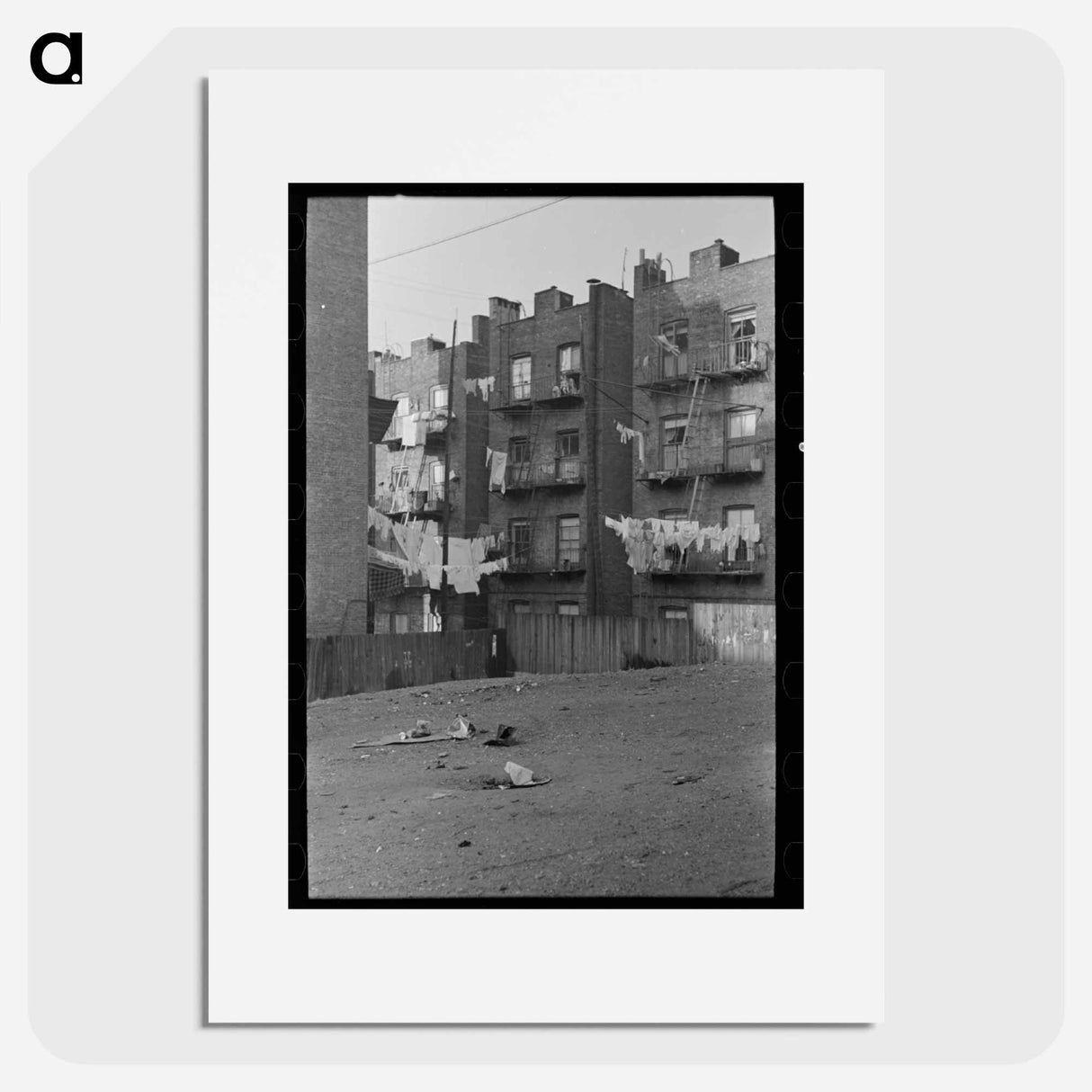 アートポスター-Apartment Houses, Bronx, New York City
- ラッセル リー Poster.