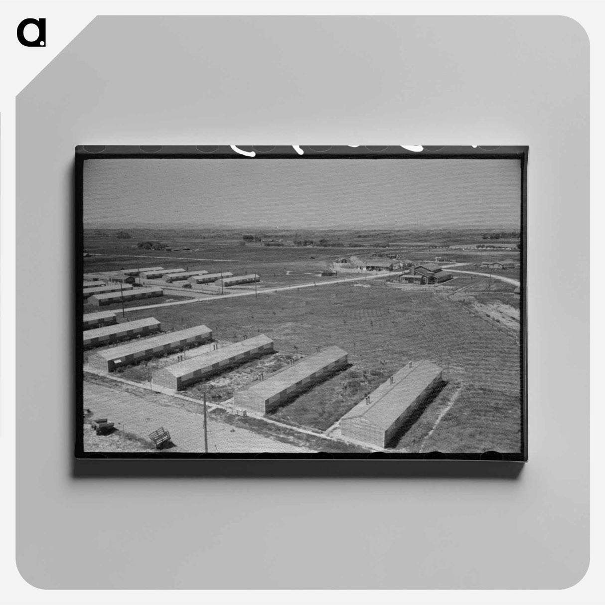 アートパネル-Row Shelters at FSA Labor Camp, Caldwell, Idaho
- ラッセル リー Canvas.