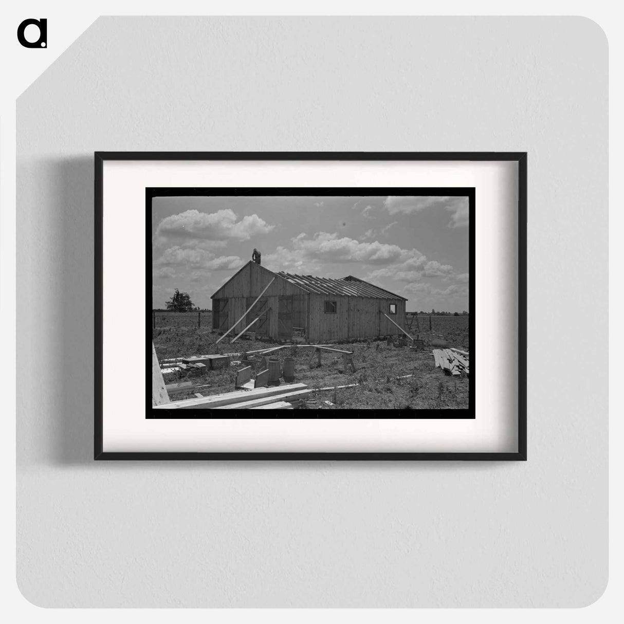 アートポスター-Barn Erection, Southeast Missouri Farms Project
- ラッセル リー Poster.