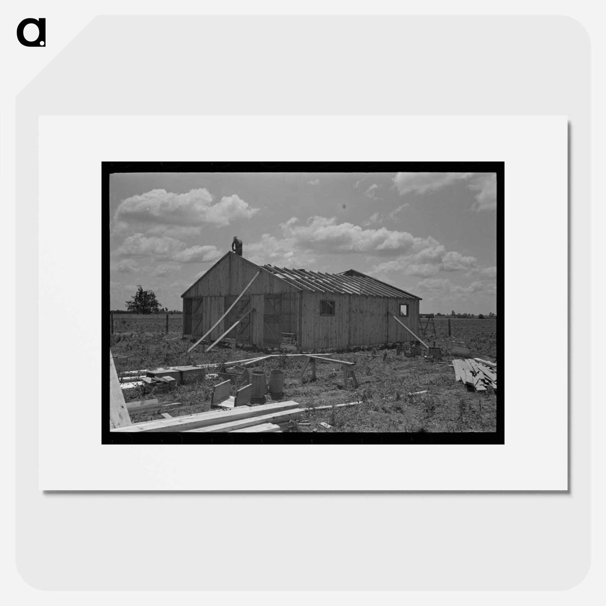 アートポスター-Barn Erection, Southeast Missouri Farms Project
- ラッセル リー Poster.
