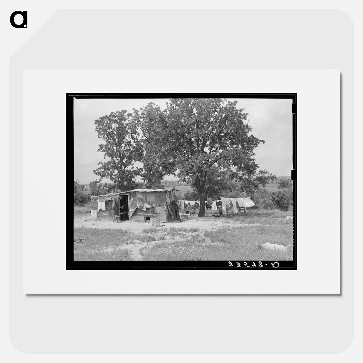 アートポスター-Agricultural Laborer's Home, Poteau Creek, Oklahoma
- ラッセル リー Poster.