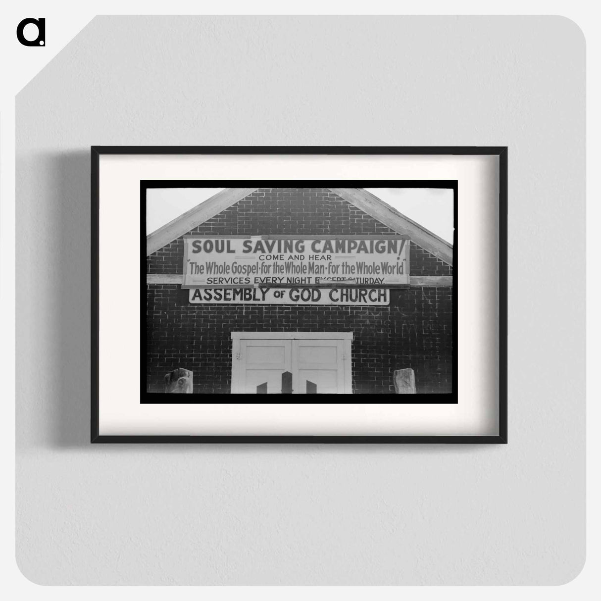 アートポスター-Assembly of God Church, Pleasanton, New Mexico
- ラッセル リー Poster.
