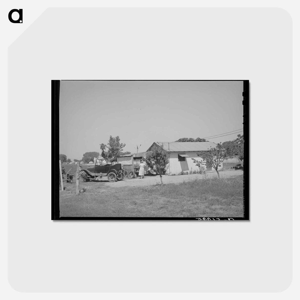 アートポストカード-Home of FSA Rehabilitation Borrower, Maricopa County, Arizona
- ラッセル リー Postcard.
