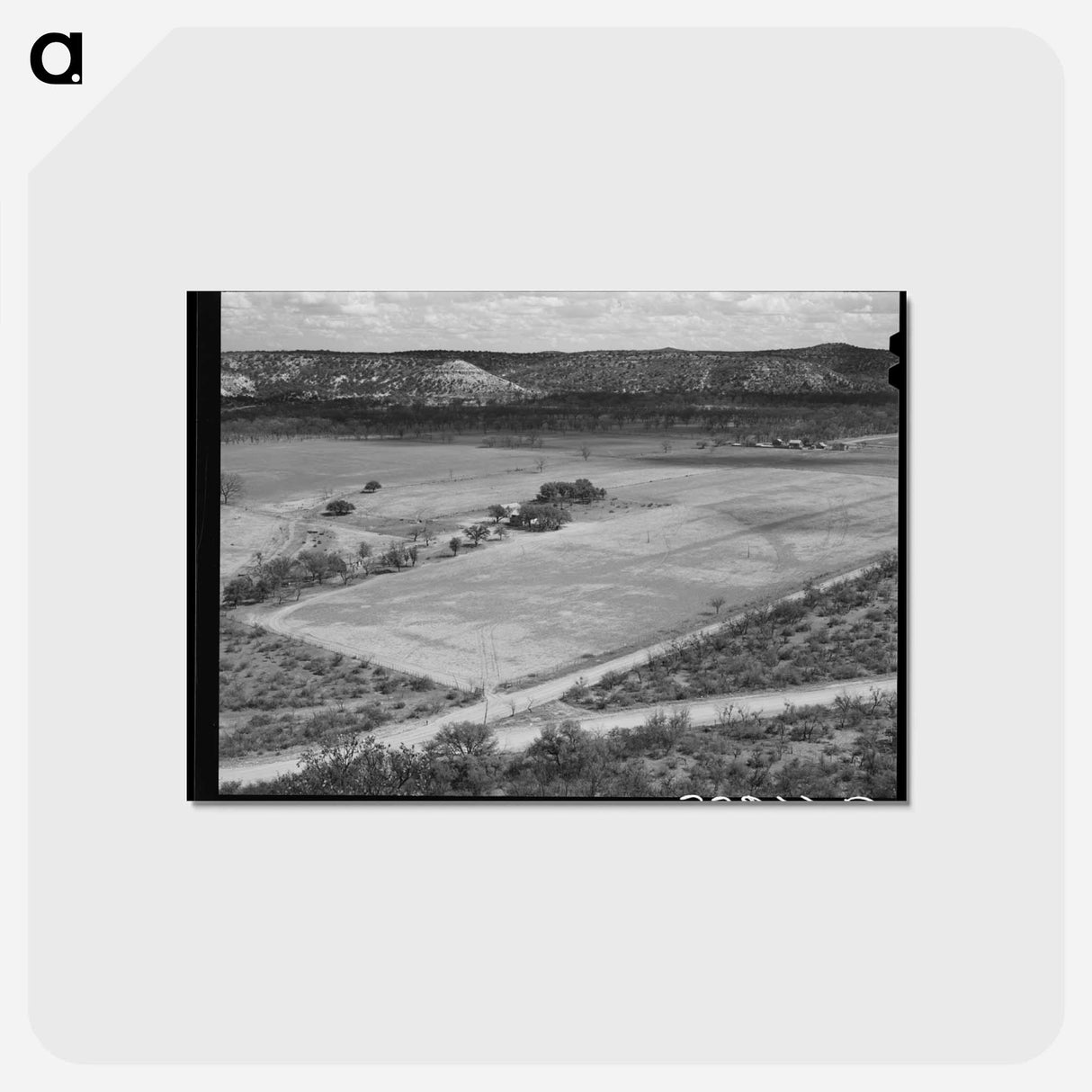 アートポストカード-Kimble County Farmhouse
- ラッセル リー Postcard.