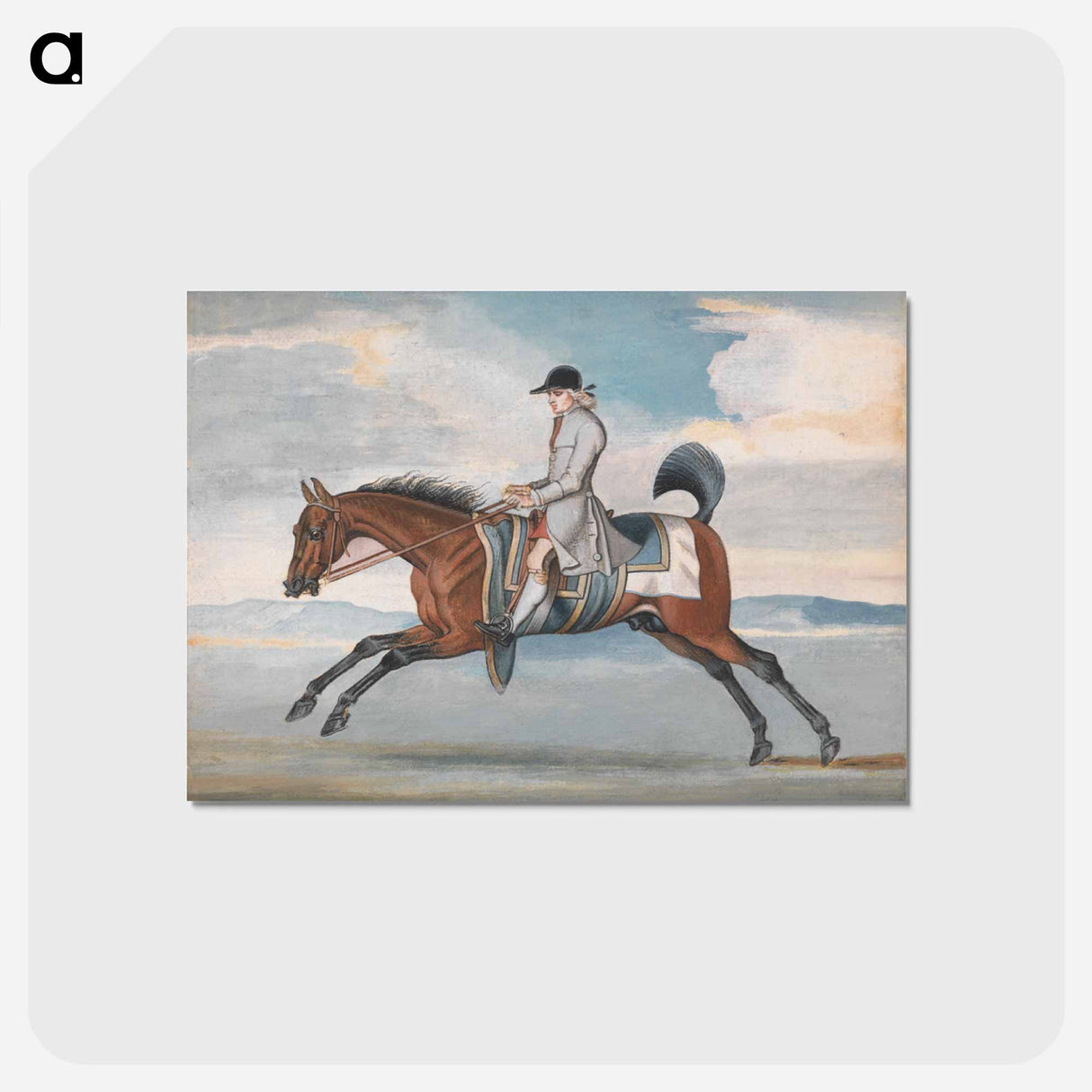 アートポストカード-Racehorse at Exercise, Ridden by a Training-Groom
- イェール大学アートギャラリー Postcard.