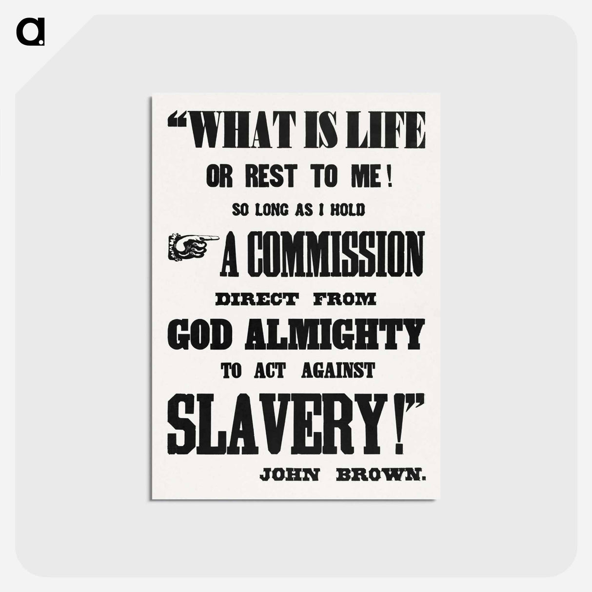 アートポストカード-Commission Direct from God Almighty
- ボストン公共図書館 Postcard.