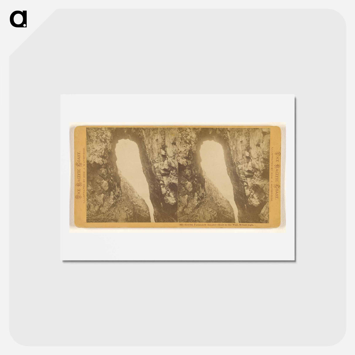 アートポストカード-Hole in the Wall
- エドワード マイブリッジ Postcard.