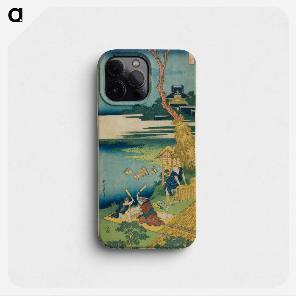 Ariwara no Narihira - Katsushika Hokusai Phone Case.