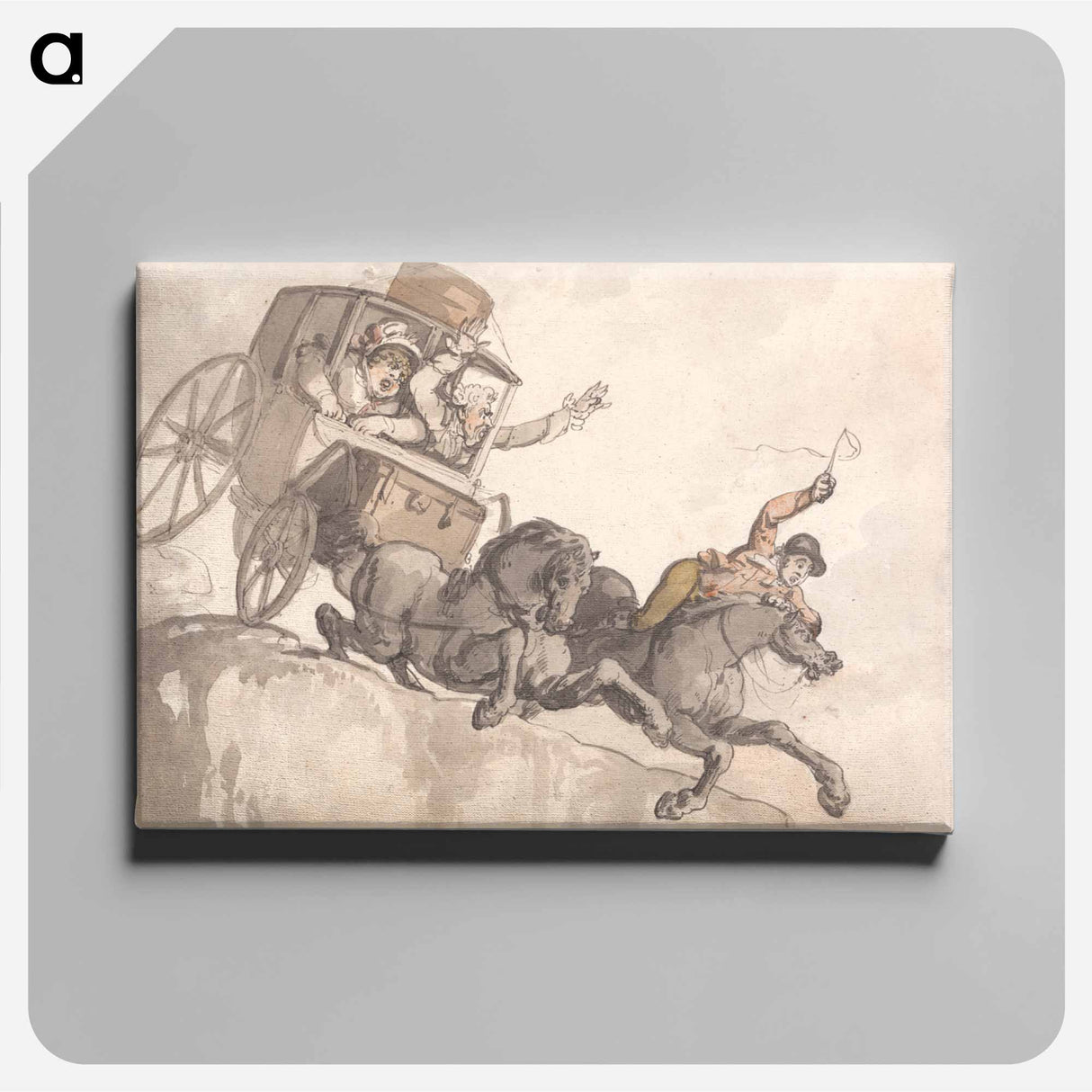 アートパネル-The Runaway Coach
- イェール大学アートギャラリー Canvas.