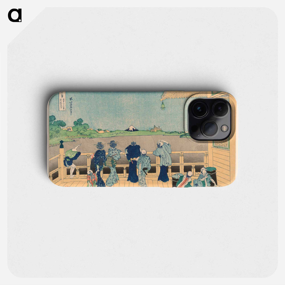 Sazai Hall at the Temple of the Five Hundred Arhats - Katsushika Hokusai Phone Case.