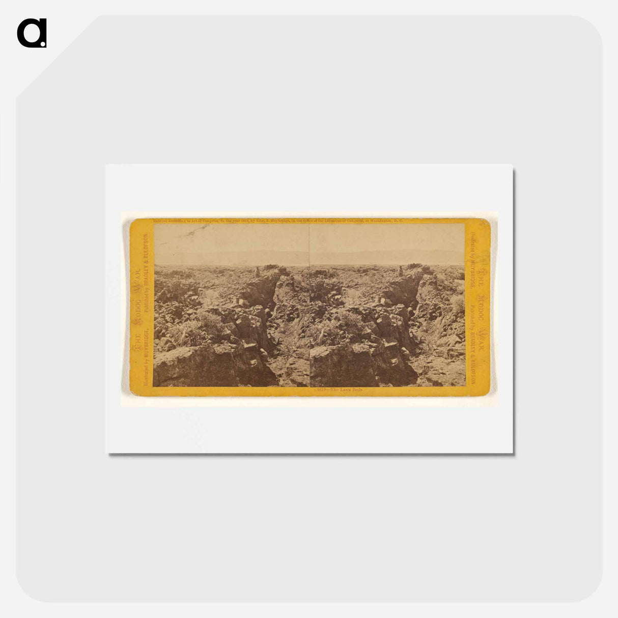 アートポストカード-The Lava Beds
- エドワード マイブリッジ Postcard.