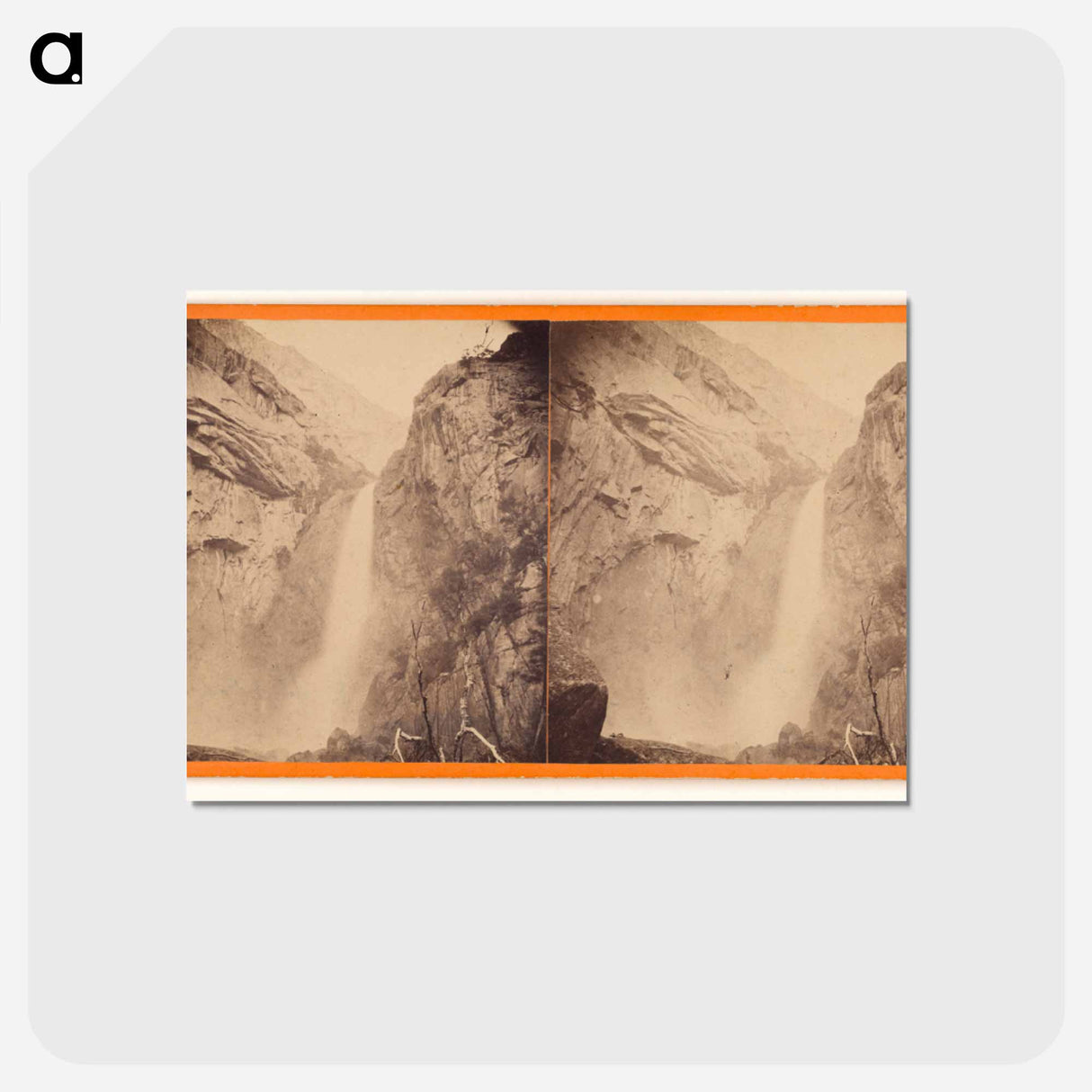 アートポストカード-Third Fall of the Yosemite. High Water
- エドワード マイブリッジ Postcard.