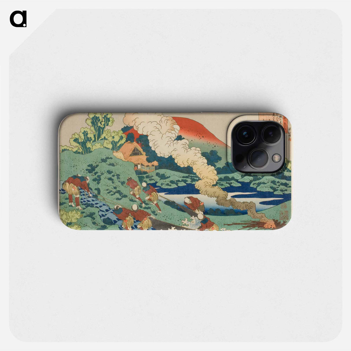 Kakinomoto Hitomaro from the series One Hundred Poems Explained by the Nurse - Katsushika Hokusai Phone Case.