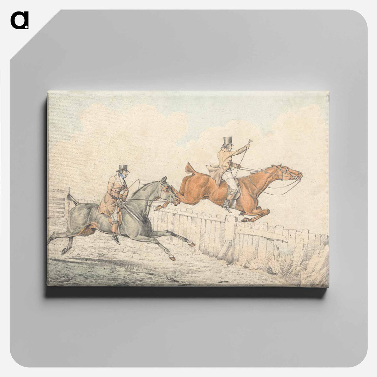アートパネル-Two Riders Jumping a Wooden Fence
- イェール大学アートギャラリー Canvas.