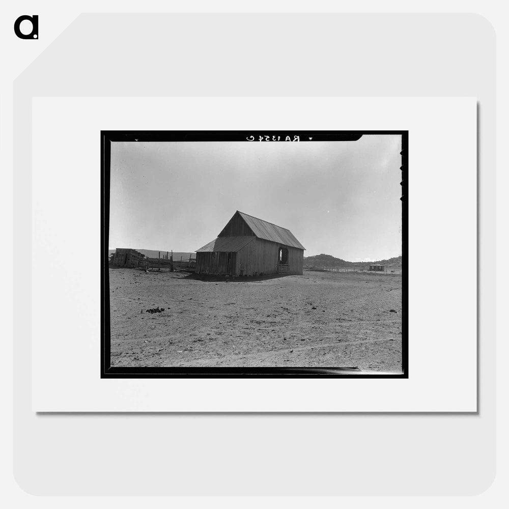 Typical barn on the edge of town. Escalante, Utah. - Dorothea Lange Poster.