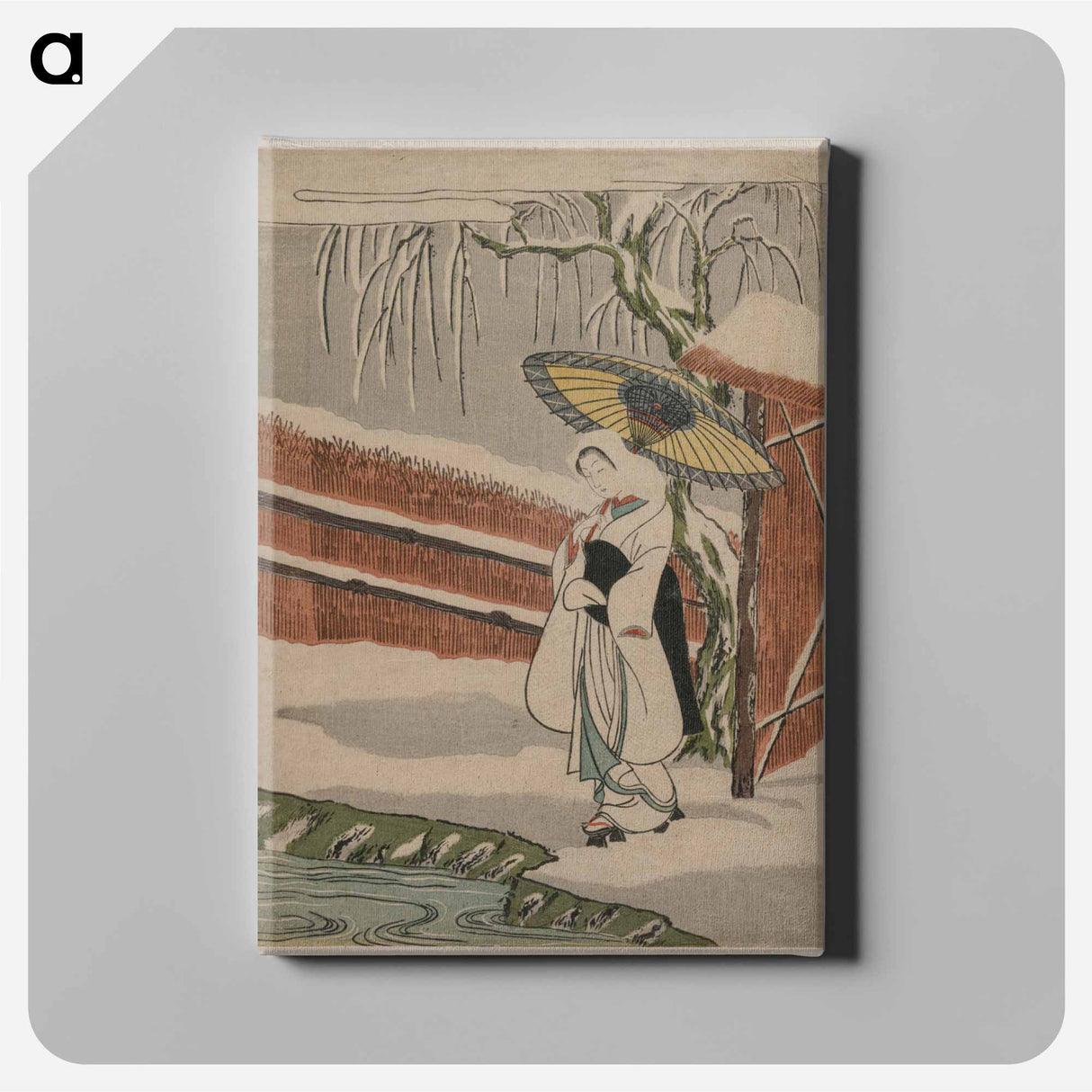 アートパネル-The Heron Maiden Standing Beneath a Willow Tree
- クリーブランド美術館 Canvas.