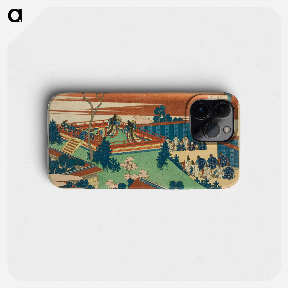 One Hundred Poems by One Hundred Poets Explained by the Nurse - Katsushika Hokusai Phone Case.