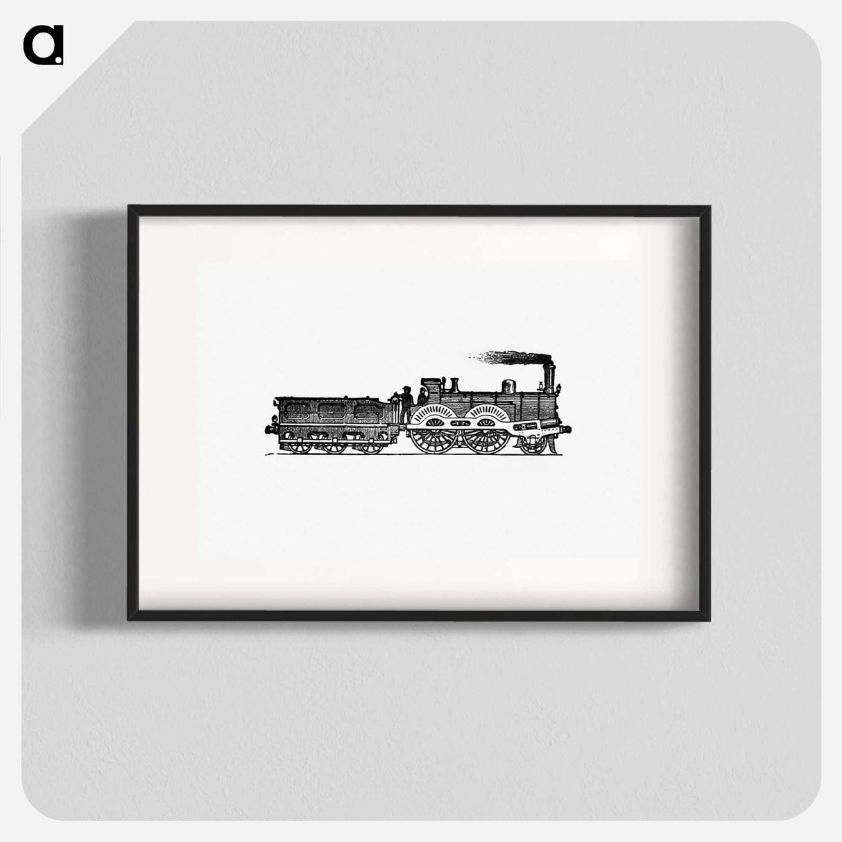 アートポスター-Steam Locomotive Engraving from The Tourists' Handy Guide to Scotland
- 大英図書館 Poster.