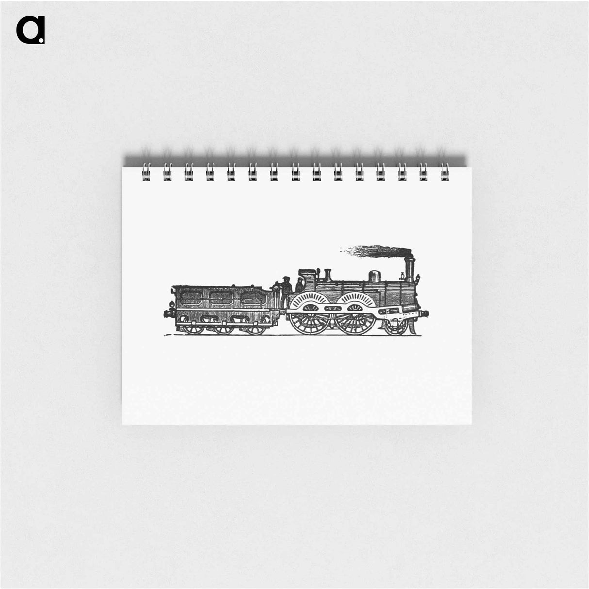 アートメモ帳-Steam Locomotive Engraving from The Tourists' Handy Guide to Scotland
- 大英図書館 Memo.