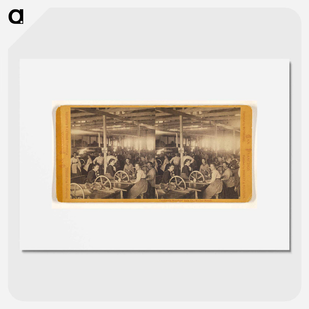 アートポスター-California Standard Sack Co.
- エドワード マイブリッジ Poster.