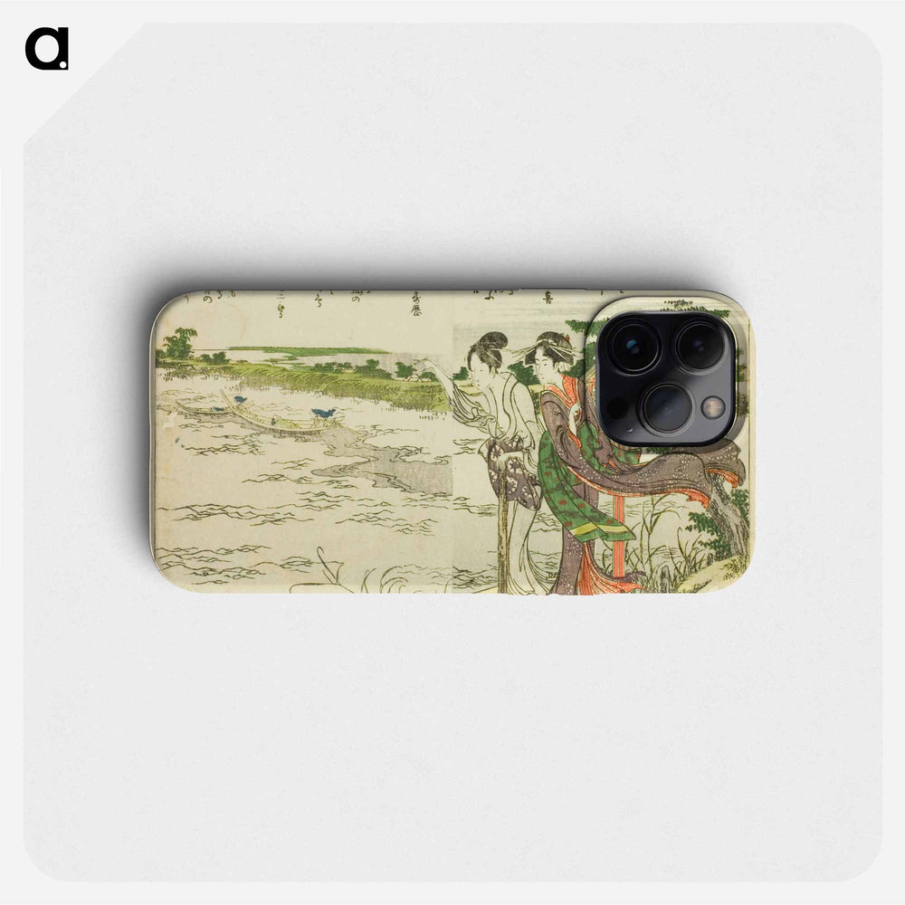 Sumida River - Katsushika Hokusai Phone Case.