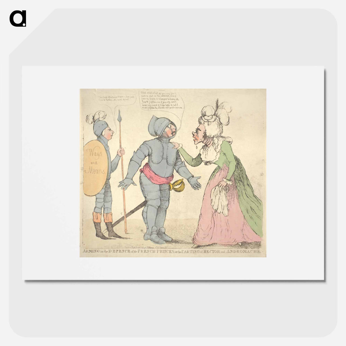 アートポスター-Arming in the Defence of the French Princes or the Parting of Hector and Andromache
- イェール大学アートギャラリー Poster.
