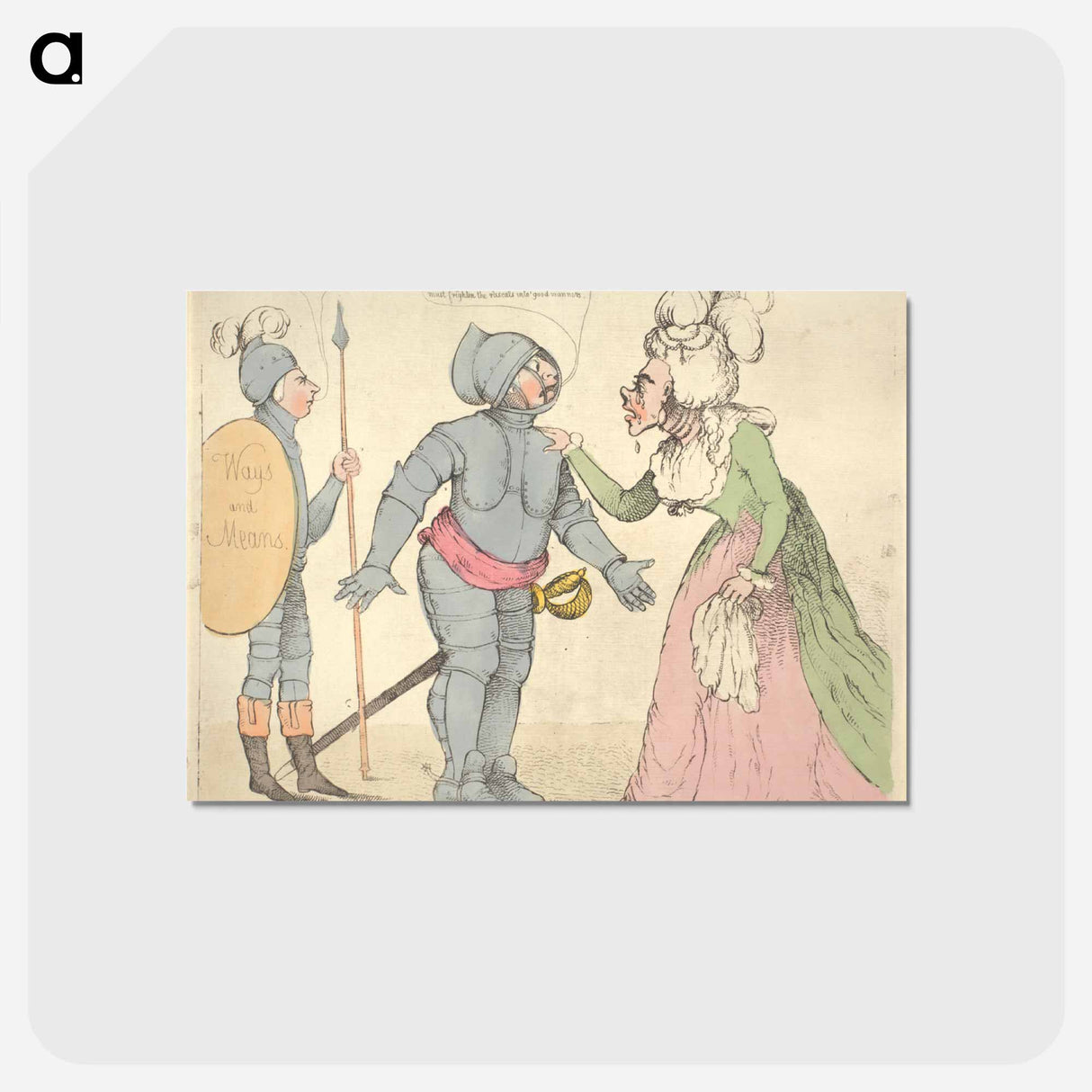 アートポストカード-Arming in the Defence of the French Princes or the Parting of Hector and Andromache
- イェール大学アートギャラリー Postcard.