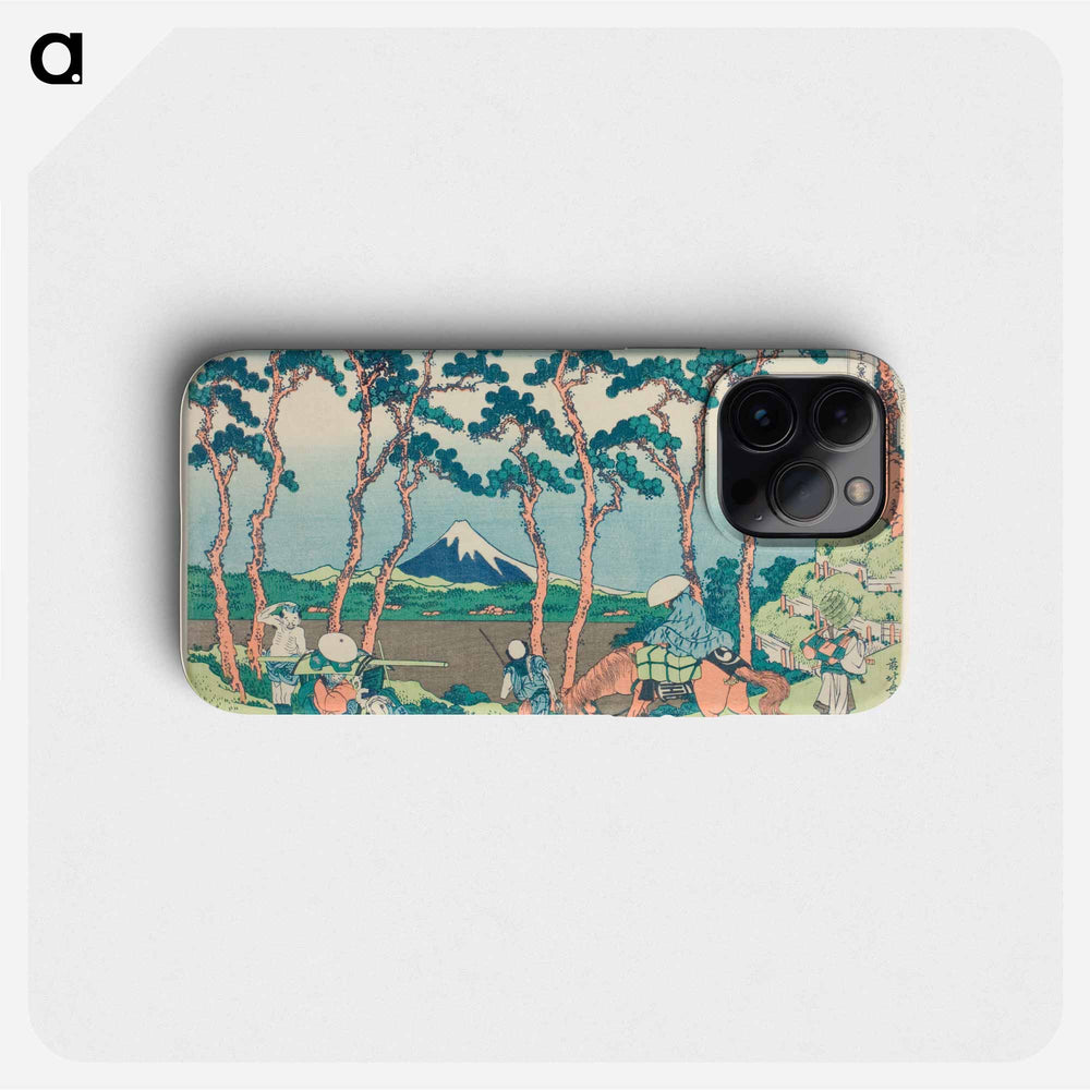 Tokaido Hodogaya - Katsushika Hokusai Phone Case.