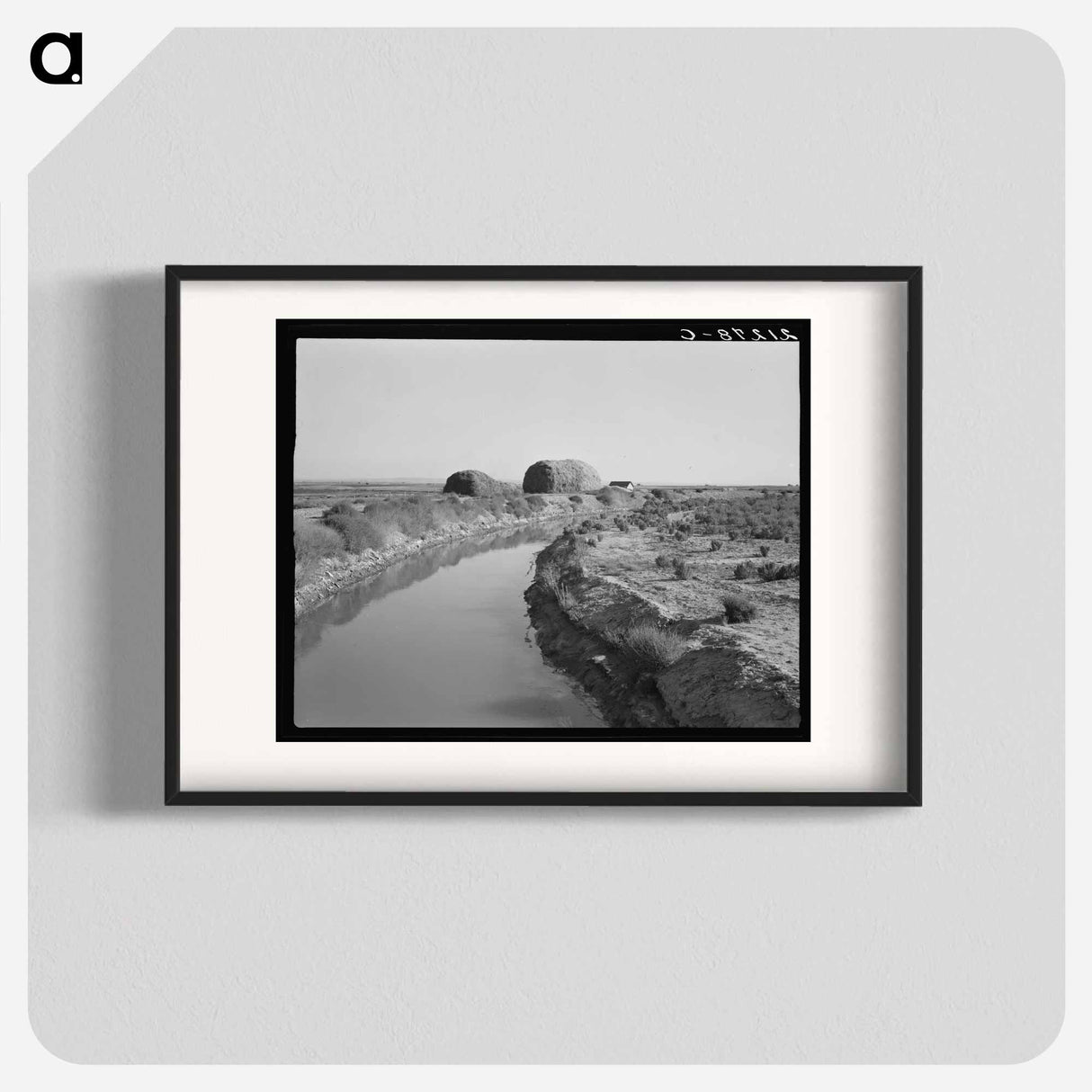 Irrigation canal and the preacher's farm - Dorothea Lange Poster.