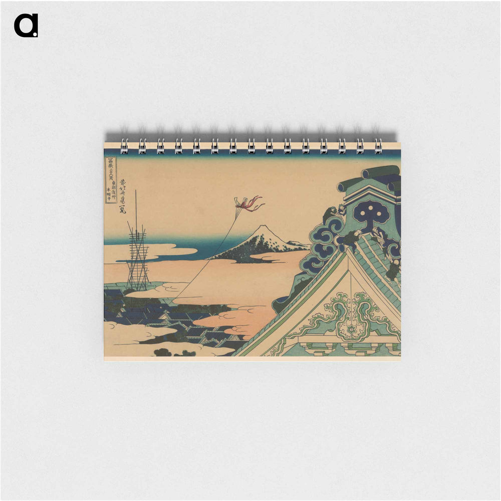 Honganji at Asakusa in Edo - 葛飾 北斎 Memo.