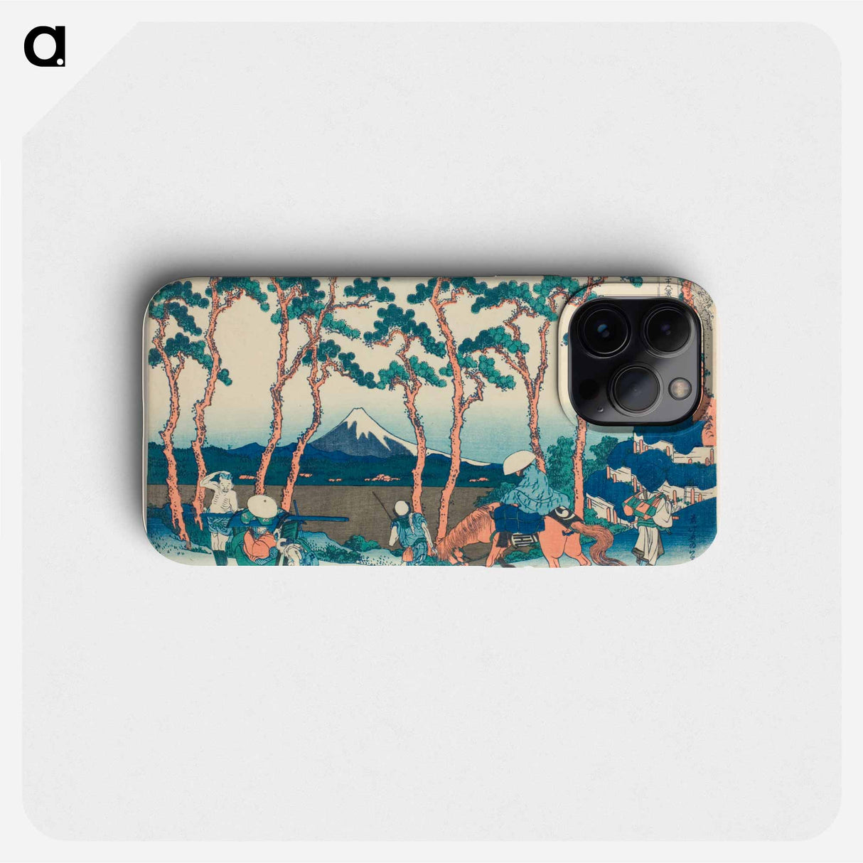 Hodogaya on the Tokaido - Katsushika Hokusai Phone Case.