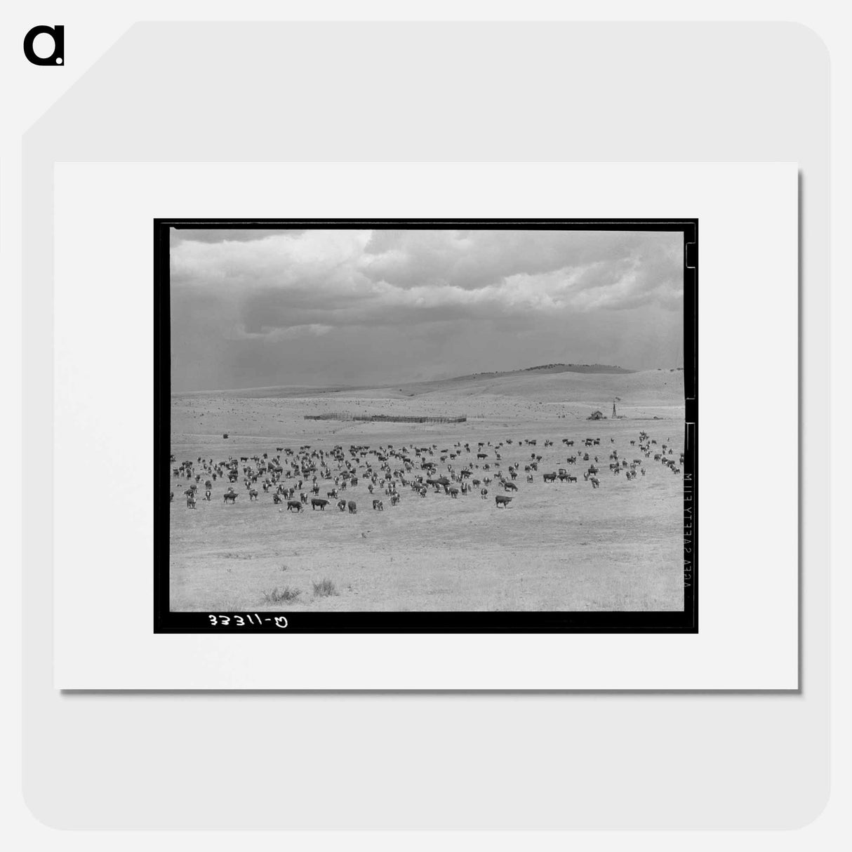 アートポスター-Cattle Roundup Near Marfa
- ラッセル リー Poster.
