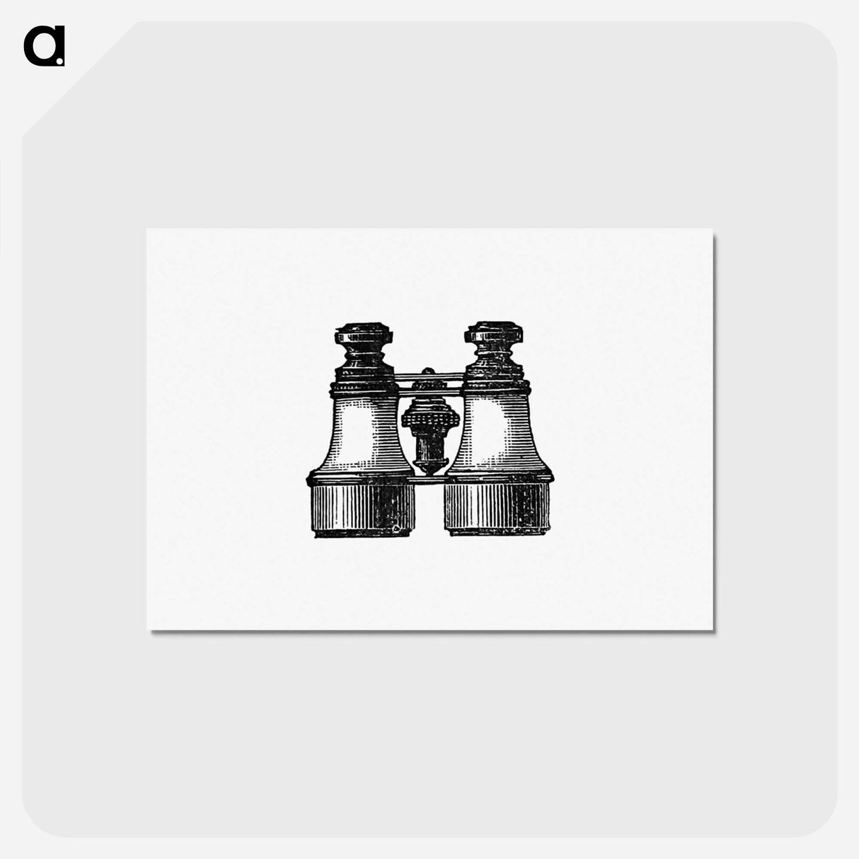アートポストカード-Binoculars and Maps Illustration
- 大英図書館 Postcard.