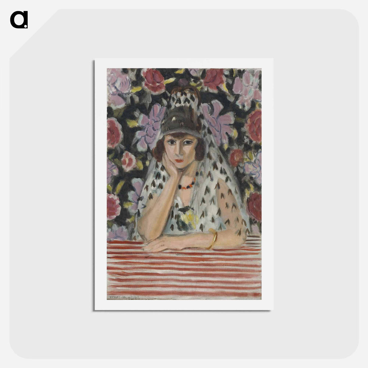 アートポストカード-Espagnole (buste) - アンリ マティス Postcard.