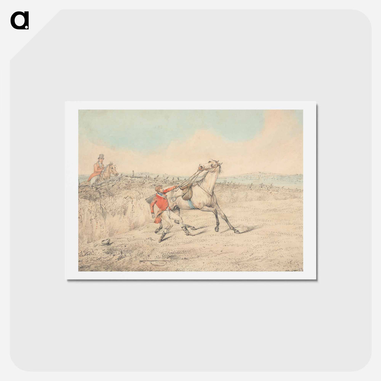 アートポストカード-Rider Holding on to a Gray Horse After a Fall
- イェール大学アートギャラリー Postcard.