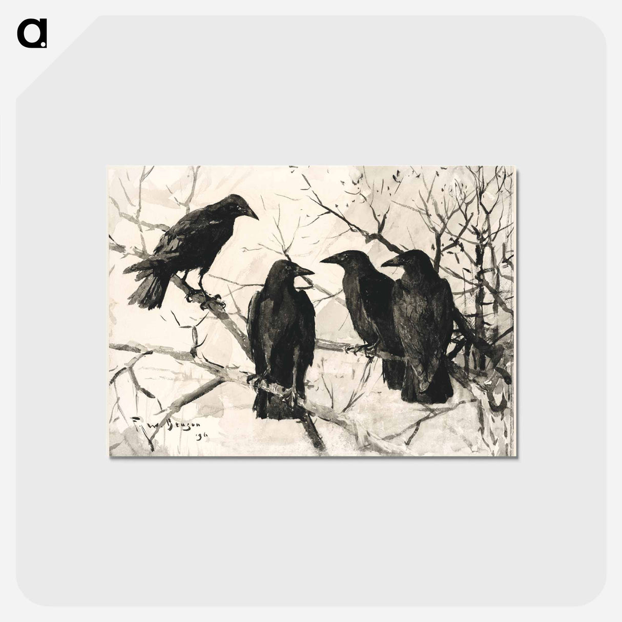 アートポストカード-Crows
- ボストン公共図書館 Postcard.