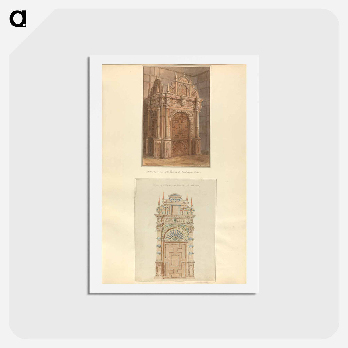 アートポストカード-Doorway in one of the Rooms at Montacute House / Door of Library at Montacute House
- イェール大学アートギャラリー Postcard.