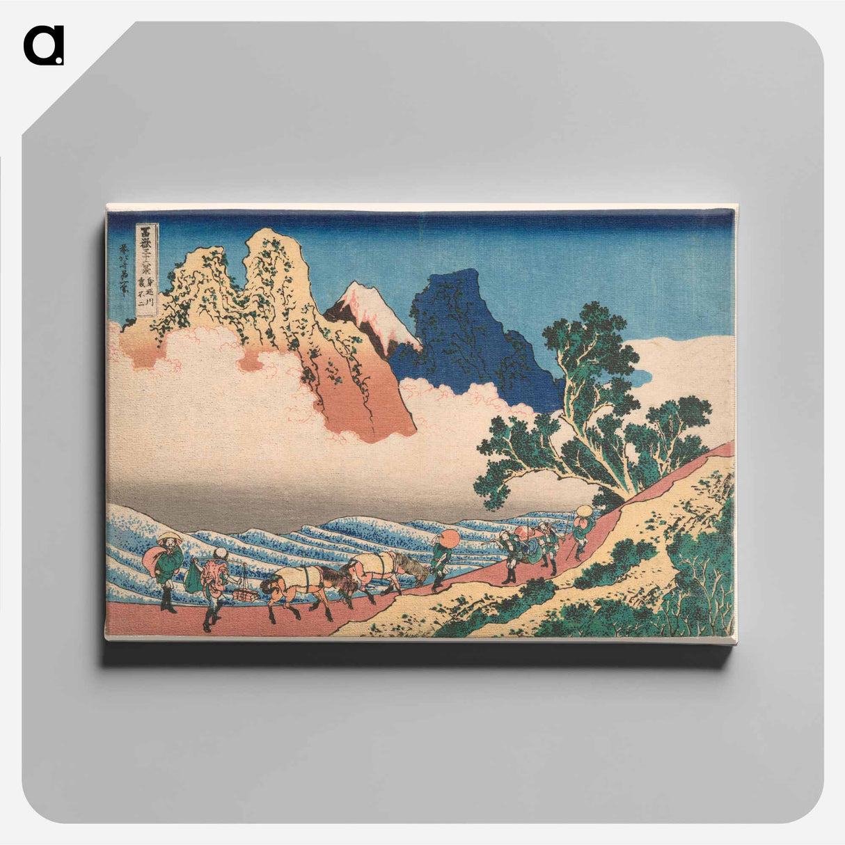 The Back of Mount Fuji Seen from Minobu River - Katsushika Hokusai Canvas.