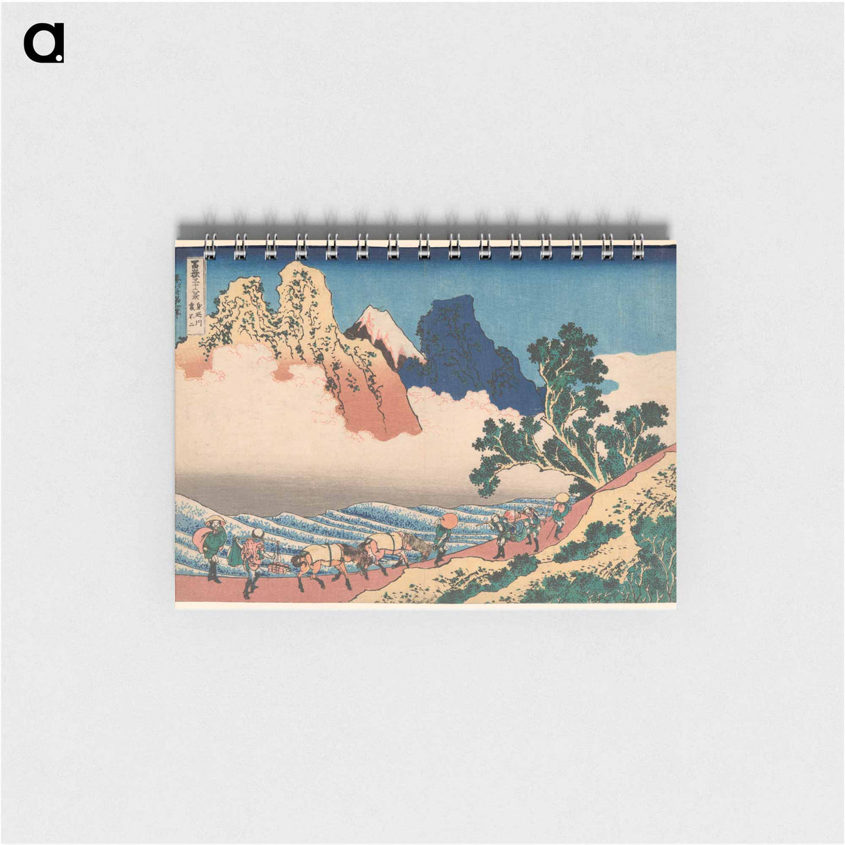 The Back of Mount Fuji Seen from Minobu River - 葛飾 北斎 Memo.