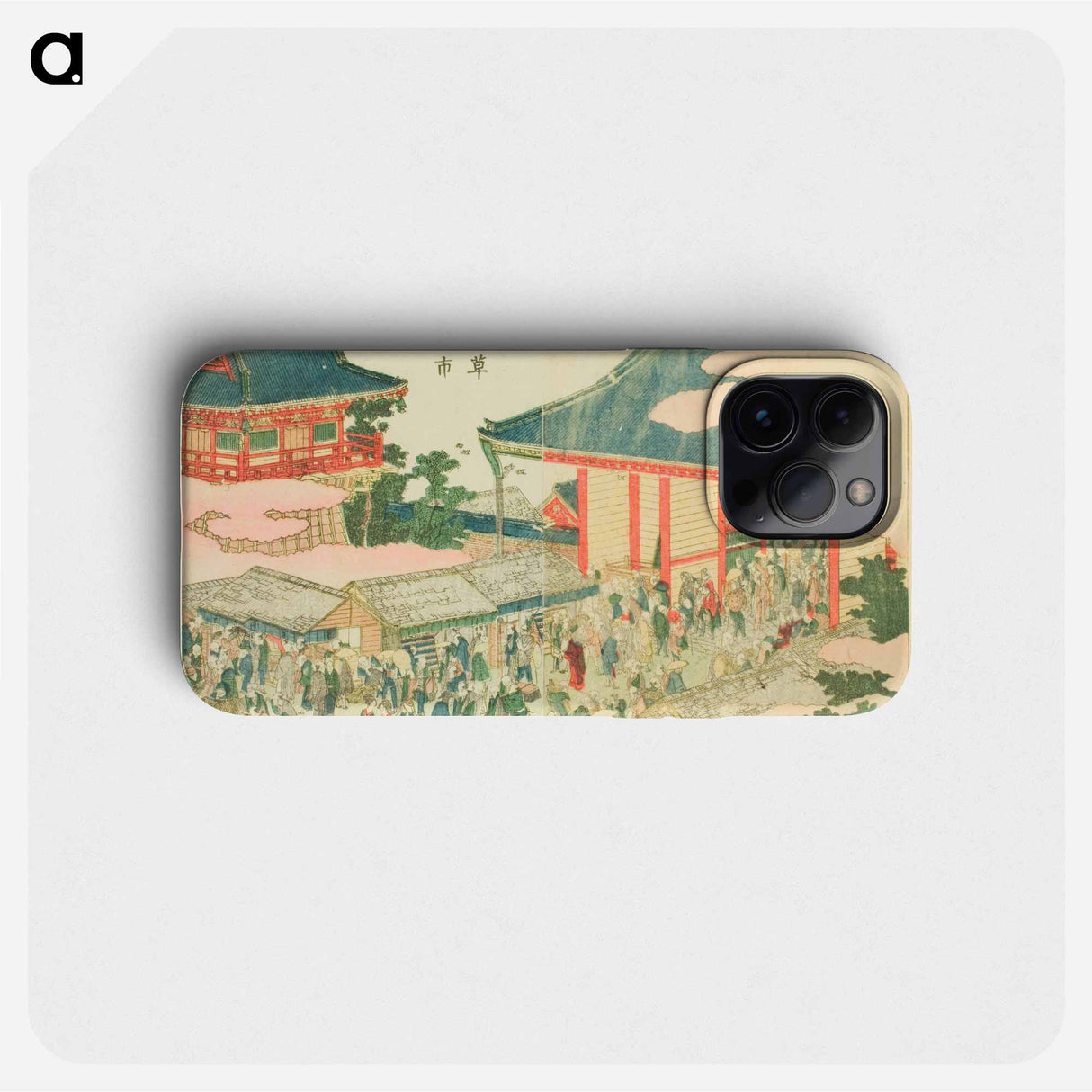 The End-of-year Market at Asakusa - Katsushika Hokusai Phone Case.
