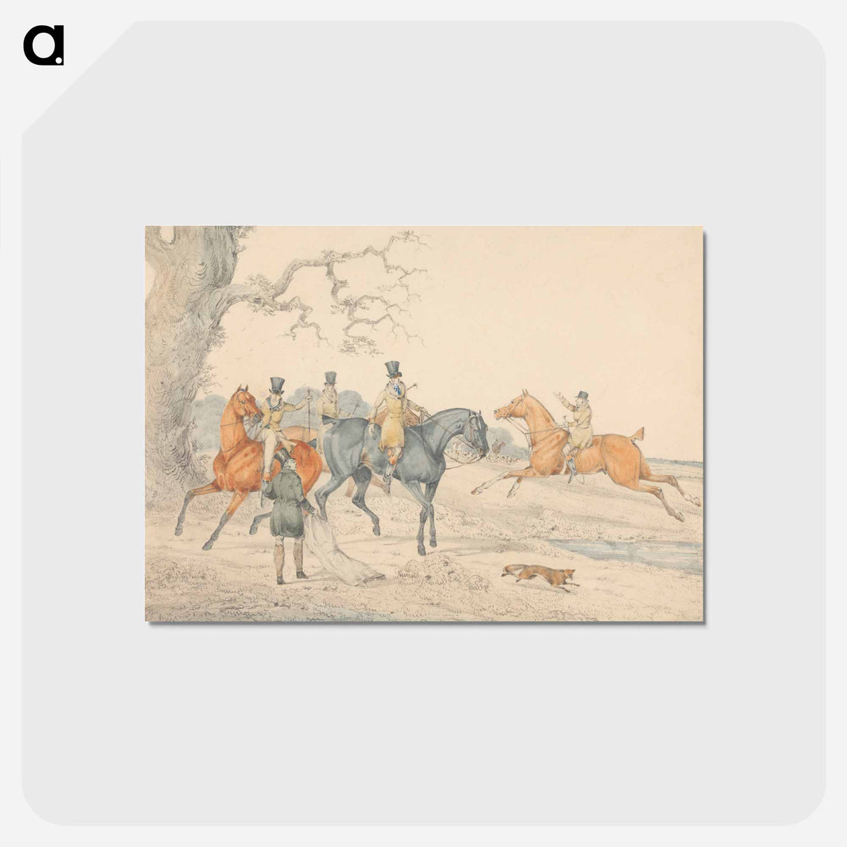 アートポストカード-Releasing a Bag-Fox
- イェール大学アートギャラリー Postcard.