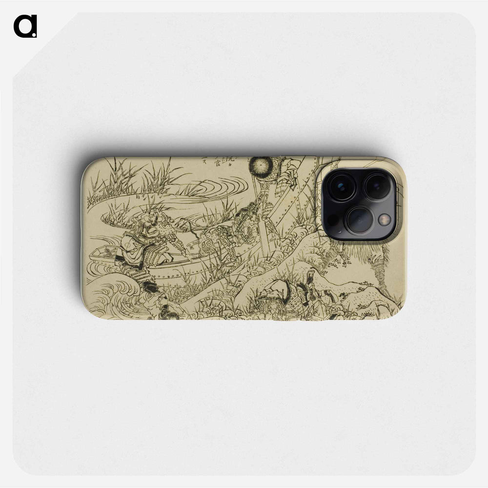 An Illustrated New Edition of the Water Margin (Shinpen Suikogaden) by Katsushika Hokusai - Katsushika Hokusai Phone Case.