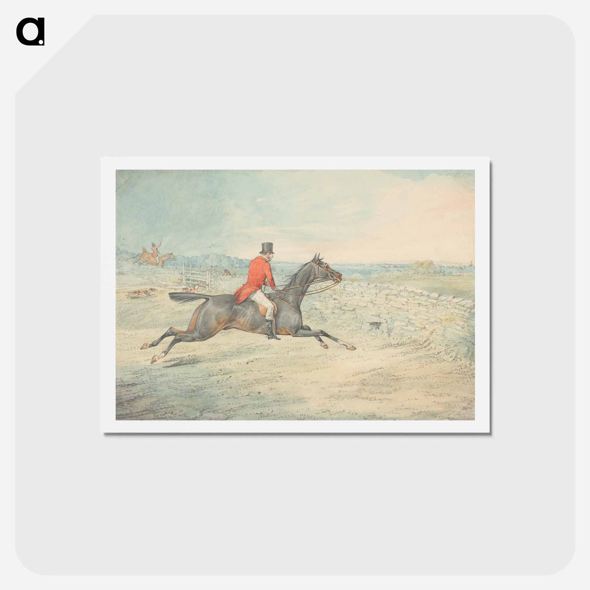 アートポストカード-Rider on a Brown Horse Going at a Wall
- イェール大学アートギャラリー Postcard.