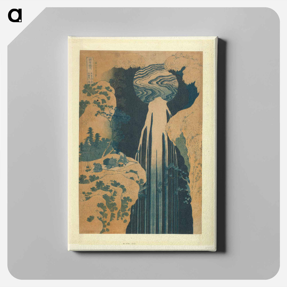 The Amida waterval landscape of Kisokaido - Katsushika Hokusai Canvas.